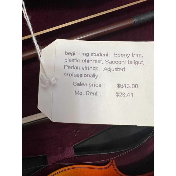 VIOLIN SUZUKI🎄🎁 #220/#202 GLASSER HORSEHAIR BOW with CARRY CASE LIKE NEW - Picture 9 of 12